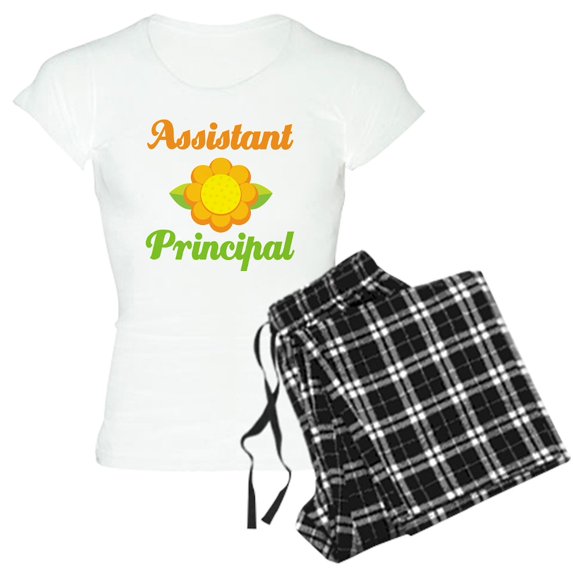 CafePress - Assistant Principal Pajamas - Women's Short Sleeve Print T-Shirt and Pants Light Cotton Pajama Set