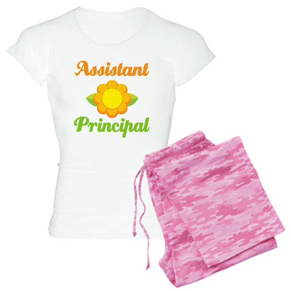 CafePress - Assistant Principal Pajamas - Women's Short Sleeve Print T-Shirt and Pants Light Cotton Pajama Set