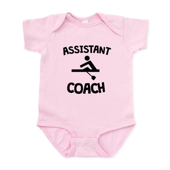 CafePress - Assistant Rowing Coach Body Suit - Baby Light Bodysuit, Size Newborn - 24 Months