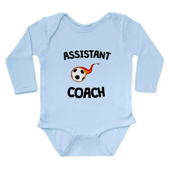 CafePress - Assistant Soccer Coach Body Suit - Long Sleeve Cotton Baby Bodysuit