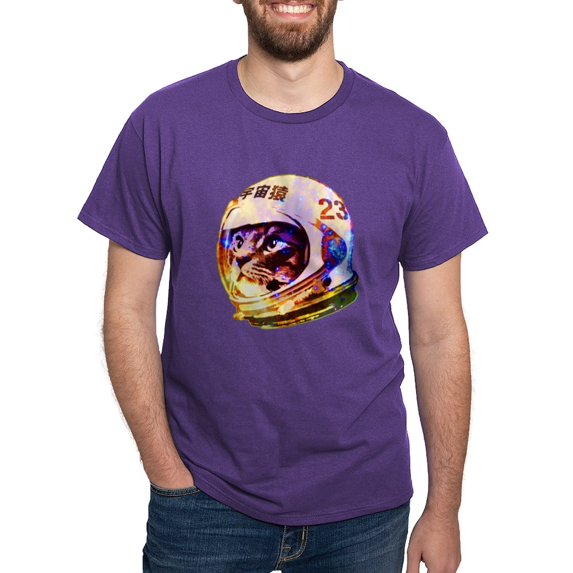 CafePress - Astronaut Space Cat (Deep Galaxy Version) Men's Va - Men's Classic Graphic Cotton T-Shirt