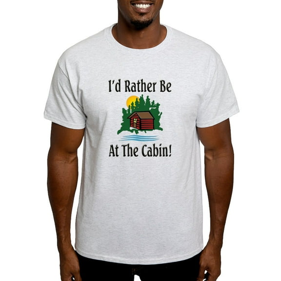 CafePress - At The Cabin Light T Shirt - Light T-Shirt - CP