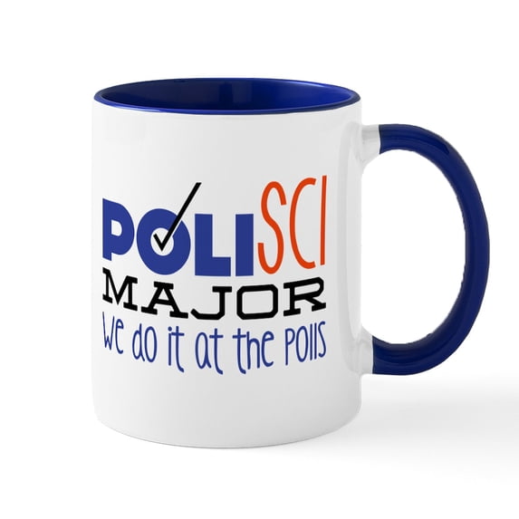 CafePress - At The Polls Mugs - 11 oz Ceramic Mug - Novelty Coffee Tea Cup