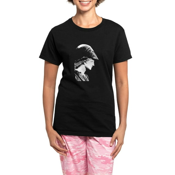 CafePress - Athena Goddess Of Wisdom Women's Dark Pajamas - Women's Short Sleeve Print T-Shirt and Pants Dark Cotton Pajama Set