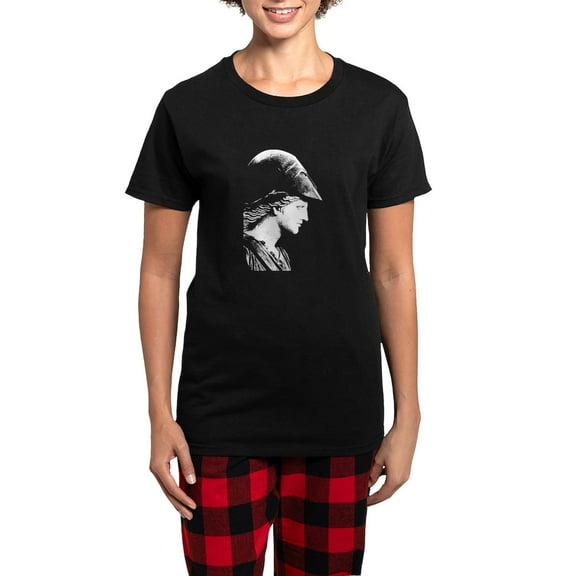 CafePress - Athena Goddess Of Wisdom Women's Dark Pajamas - Women's Short Sleeve Print T-Shirt and Pants Dark Cotton Pajama Set