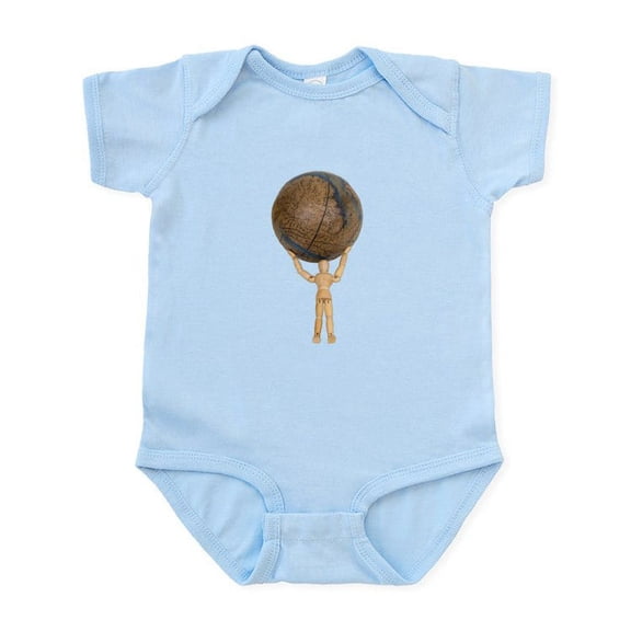 CafePress - Atlas Holds The Globe Infant Bodysuit - Baby Light Bodysuit, Size Newborn - 24 Months
