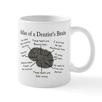 CafePress - Atlas Of A Dentists Brain Mugs - 11 oz Ceramic Mug - Novelty Coffee Tea Cup