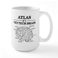 thumbnail image 1 of CafePress - Atlas Of A Vet Tech Brain - 15 oz Ceramic Large White Nolvety Mug, 1 of 6