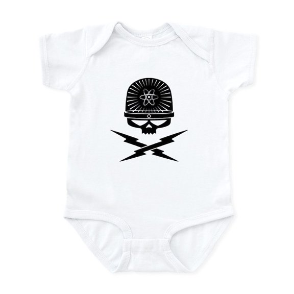 CafePress - Atomic Pirate Infant Bodysuit - Baby Light Bodysuit, Size Newborn - 24 Months
