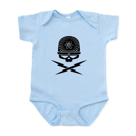 CafePress - Atomic Pirate Infant Bodysuit - Baby Light Bodysuit, Size Newborn - 24 Months