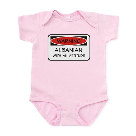 CafePress - Attitude Albanian Infant Bodysuit - Baby Light Bodysuit
