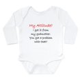 thumbnail image 1 of CafePress - Attitude I Got It From My Godmother Body Suit - Long Sleeve Cotton Baby Bodysuit, 1 of 4