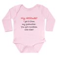 thumbnail image 1 of CafePress - Attitude I Got It From My Godmother Body Suit - Long Sleeve Cotton Baby Bodysuit, 1 of 4
