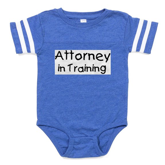 CafePress - Attorney - Cute Infant Baby Football Bodysuit