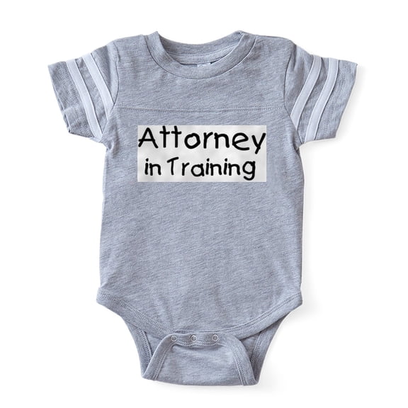 CafePress - Attorney - Cute Infant Baby Football Bodysuit