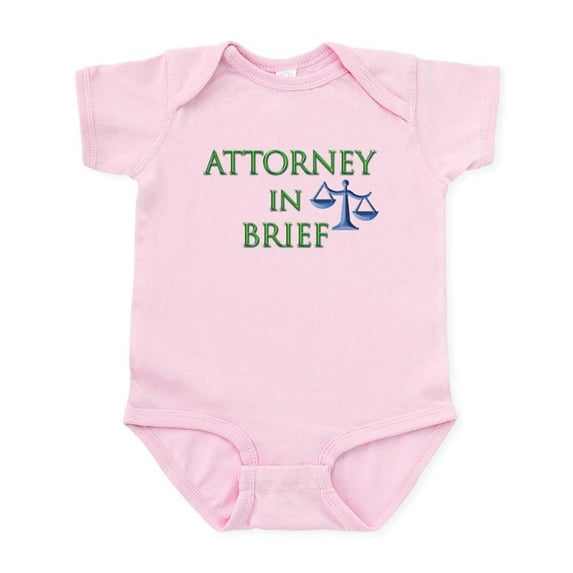 CafePress - Attorney In Brief Infant Bodysuit - Baby Light Bodysuit, Size Newborn - 24 Months