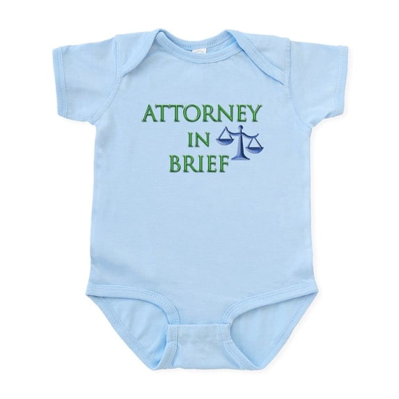 CafePress - Attorney In Brief Infant Bodysuit - Baby Light Bodysuit, Size Newborn - 24 Months