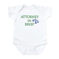 thumbnail image 1 of CafePress - Attorney In Brief Infant Bodysuit - Baby Light Bodysuit, Size Newborn - 24 Months, 1 of 4