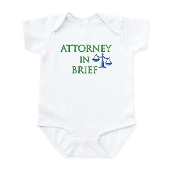 CafePress - Attorney In Brief Infant Bodysuit - Baby Light Bodysuit, Size Newborn - 24 Months