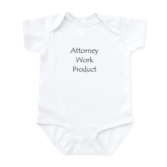 CafePress - Attorney Work Product Infant Bodysuit - Baby Light Bodysuit, Size Newborn - 24 Months