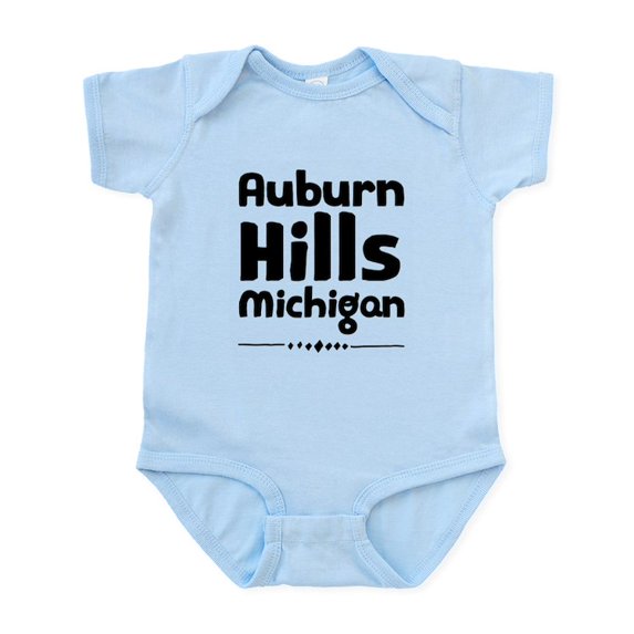 CafePress - Auburn Hills Michigan Body Suit - Baby Light Bodysuit, Size Newborn - 24 Months