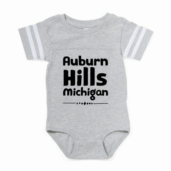 CafePress - Auburn Hills Michigan - Cute Infant Baby Football Bodysuit