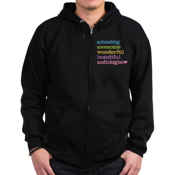 CafePress - Audiologist Zip Hoodie (Dark) - Zip Hoodie, Classic Hooded Sweatshirt with Metal Zipper