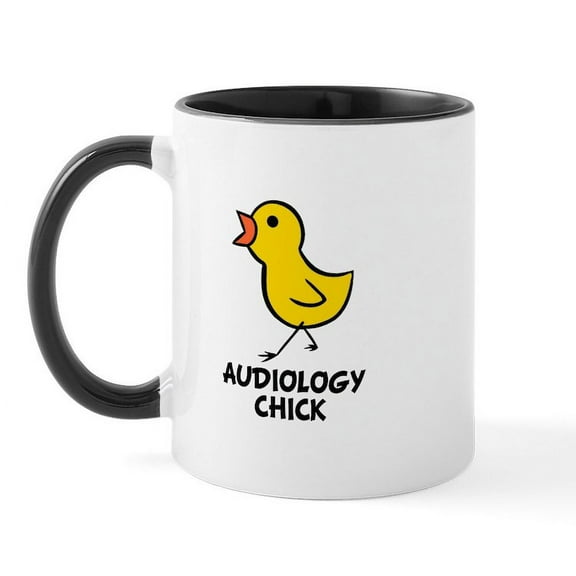 CafePress - Audiology Chick Mug - 11 oz Ceramic Mug - Novelty Coffee Tea Cup