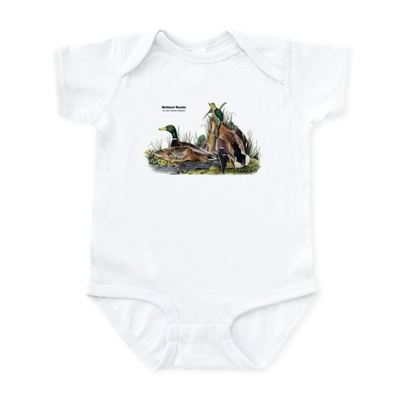 CafePress - Audubon Mallard Ducks Infant Bodysuit - Baby Light Bodysuit, Size Newborn - 24 Months