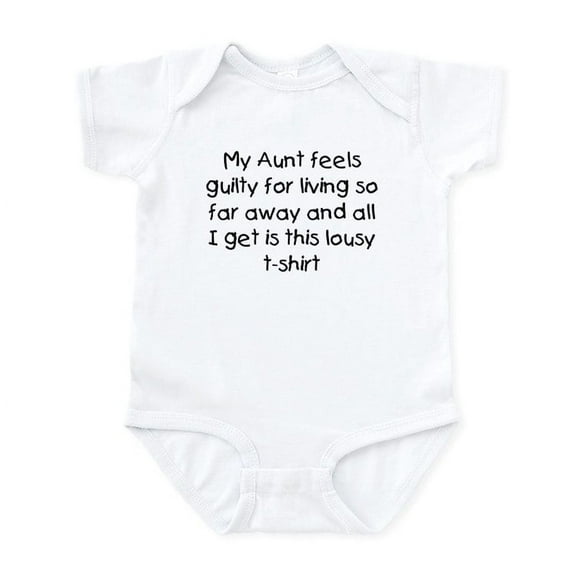 CafePress - Aunt Far Away Infant Bodysuit - Baby Light Bodysuit, Size Newborn - 24 Months