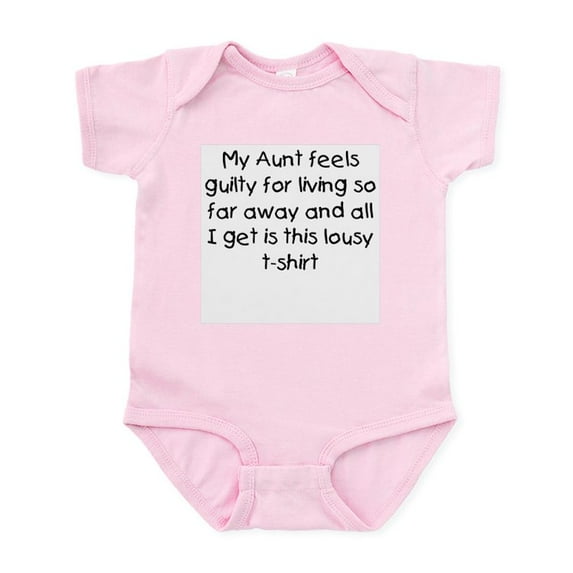 CafePress - Aunt Far Away Infant Bodysuit - Baby Light Bodysuit, Size Newborn - 24 Months