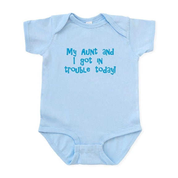 CafePress - Aunt & I Got In Trouble Infant Bodysuit - Baby Light Bodysuit, Size Newborn - 24 Months