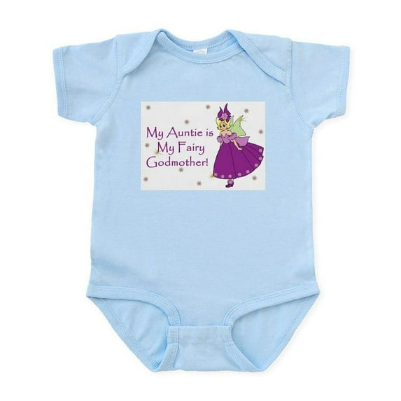 CafePress - Aunt Is Fairy Godmother Infant Bodysuit - Baby Light Bodysuit, Size Newborn - 24 Months