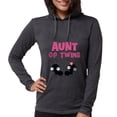 thumbnail image 1 of CafePress - Aunt Of Twins Long Sleeve T Shirt - Womens Hooded Shirt, 1 of 3