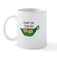 thumbnail image 1 of CafePress - Aunt Of Twins Pod Mug - 11 oz Ceramic Mug - Novelty Coffee Tea Cup, 1 of 3