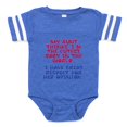 thumbnail image 1 of CafePress - Aunt Opinion2 - Cute Infant Baby Football Bodysuit, 1 of 3