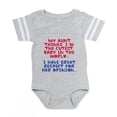 thumbnail image 1 of CafePress - Aunt Opinion2 - Cute Infant Baby Football Bodysuit, 1 of 3