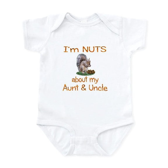 CafePress - Aunt & Uncle Infant Bodysuit - Baby Light Bodysuit, Size Newborn - 24 Months