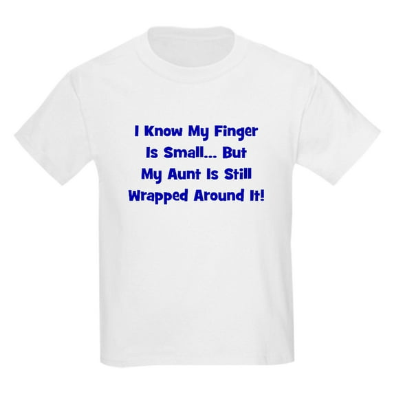CafePress - Aunt Wrapped Around Finger Kids Light T Shirt - Light T-Shirt Kids XS-XL