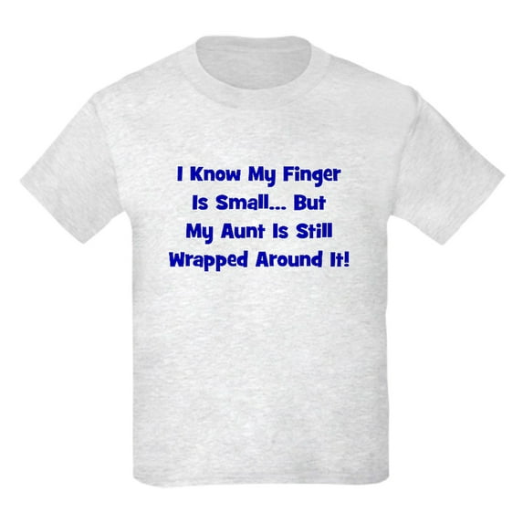 CafePress - Aunt Wrapped Around Finger Kids Light T Shirt - Light T-Shirt Kids XS-XL