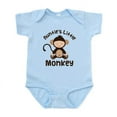 thumbnail image 1 of CafePress - Auntie Monkey Infant Bodysuit - Baby Light Bodysuit, Size Newborn - 24 Months, 1 of 4