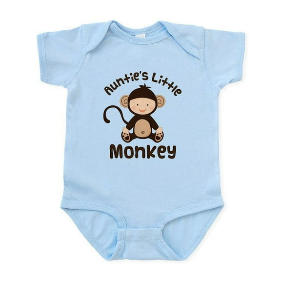 CafePress - Auntie Monkey Infant Bodysuit - Baby Light Bodysuit, Size Newborn - 24 Months