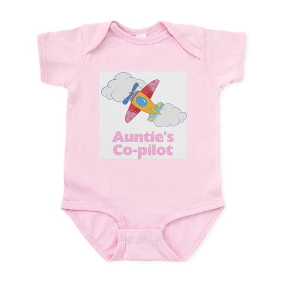 CafePress - Auntie's Little Co Pilot (Gir Infant Bodysuit - Baby Light Bodysuit, Size Newborn - 24 Months