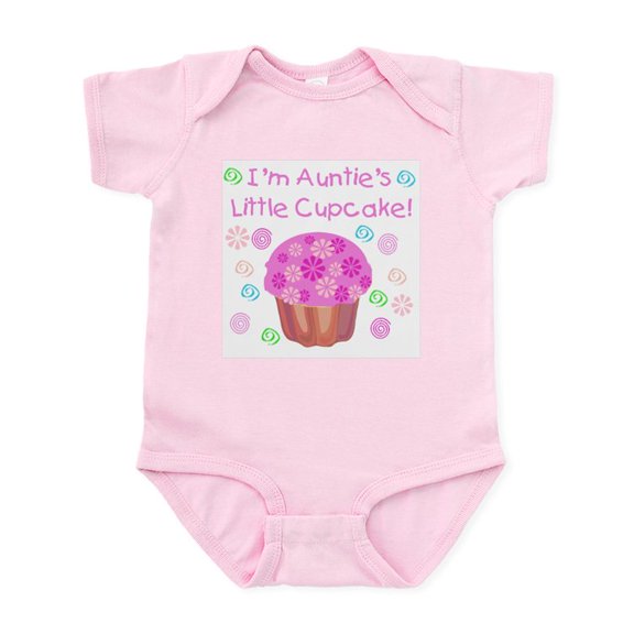 CafePress - Auntie's Little Cupcake Infant Creeper - Baby Light Bodysuit, Size Newborn - 24 Months