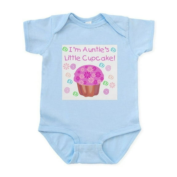 CafePress - Auntie's Little Cupcake Infant Creeper - Baby Light Bodysuit, Size Newborn - 24 Months