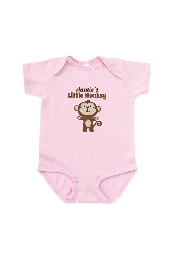 - Aunties Little Monkey Body Suit - Baby Light Bodysuit, Size Newborn - 24 Months