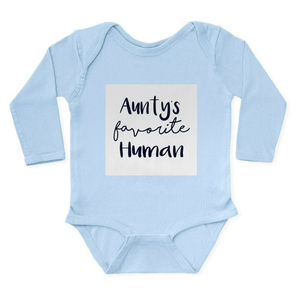 CafePress - Aunty's Favorite Human Body Suit - Long Sleeve Cotton Baby Bodysuit