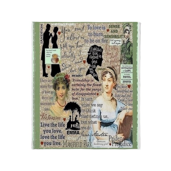 CafePress - Austen Throw Blanket - Soft Fleece Throw Blanket, 50"x60" for All Ages