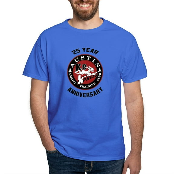 CafePress - Austin K9 Xpress 25 Year Anniversary Shirt T Shirt - Men's Classic Graphic Cotton T-Shirt