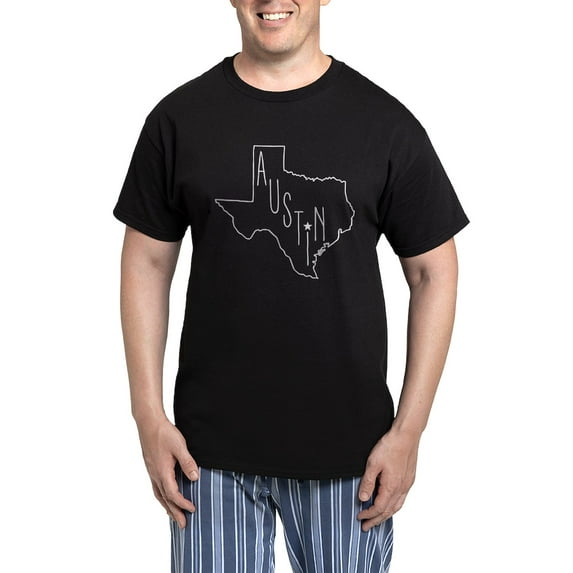 CafePress - Austin Texas Men's Dark Pajamas - Men's Dark Loose Fit Cotton Pajama Set
